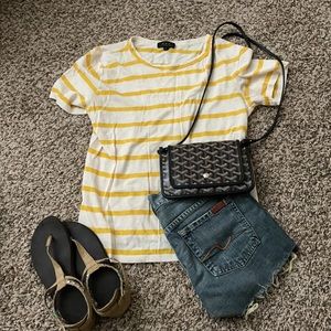 Cute stripe APC short sleeve shirt top xsmall